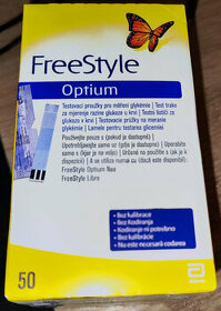 >>> FreeStyle Optium - Testovací proužky glykémie (50 ks)