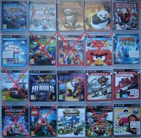 Sbírka her na PS3 Různé: dětské, bojovky, FPS, rarity. Brno