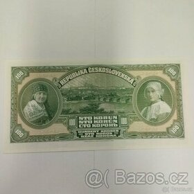 bankovka 100 kč z roku 1920