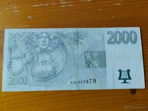 2000 Kč bankovka série A a B - 1