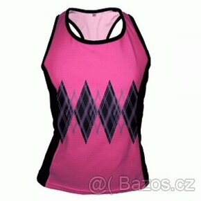 Dámský cyklistický fitness dres růžový