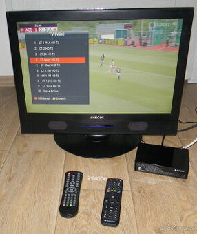 TV LCD Sencor + Set tob box DVB-T2 Zircon HDMI - super stav