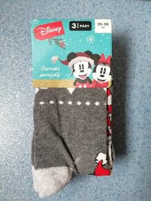 Nové - Vánoce Mickey ponožky