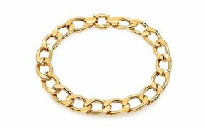 Zlatý náramek 14k pancíř 10 mm - 1