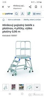 Koupím schůdky žebřík pojízdný