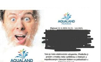 Vstupenka Aqualand Moravia
