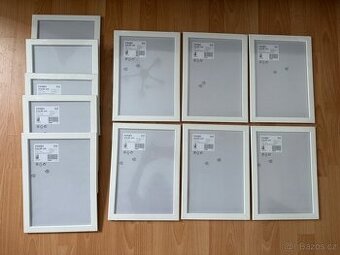 Ikea Fiskbo 21x30 bílý rám rámeček 11 ks