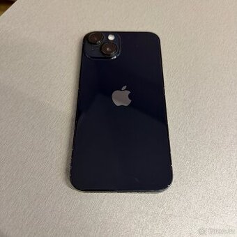 iPhone 14 128GB černý, pěkný stav, 12 měsíců záruka