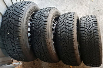 Zimní sada kol 5x112 s pneu Dunlop 195/65 R15 - 8 mm
