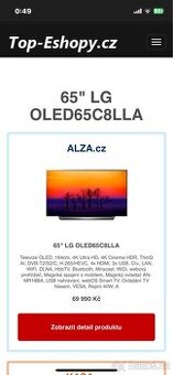 Prodám TV LG oled65c8LLA