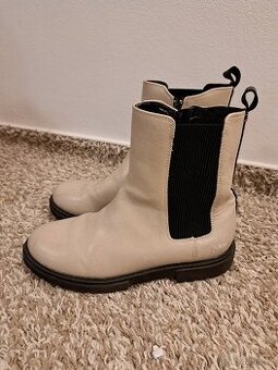 Zimni kožené kozačky vel.35