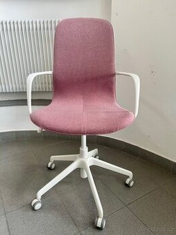 kancelářská židle IKEA Langfjall - růžová