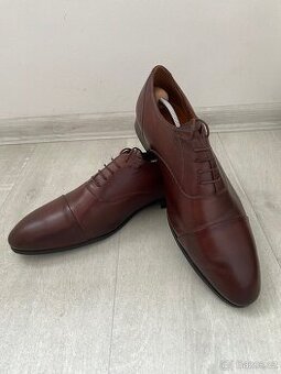 Kožené pánské boty Bandi Aristeo Maron Oxford - vel. 42