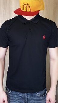 Pánské černé polo tričko - Velikost M (Jako nové)