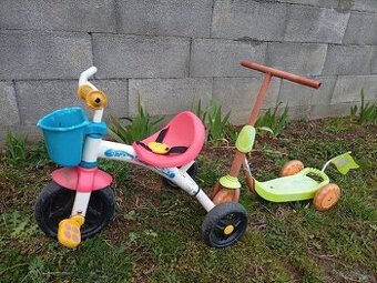 Koloběžka a šlapadlo