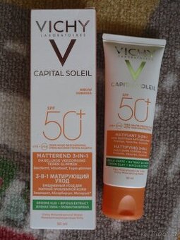 Vichy Capital Soleil SPF50+ krém 3v1 zmatňující.