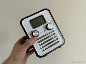 Retro rádio s budíkem a teploměrem - 1
