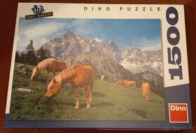 Puzzle 1500 dílků Dino koně