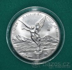 Stříbrná investiční mince Libertad Mexico 2010 1oz Ag 999