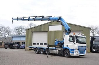 DAF CF400 8x2 - plato s hydraulickou rukou HIAB