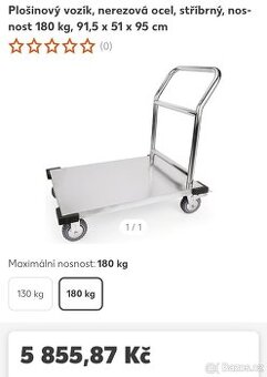 Plošinový nerezový vozík