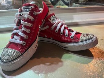 LUXUSNÍ TENISKY CONVERSE SWAROVSKI VEL.38