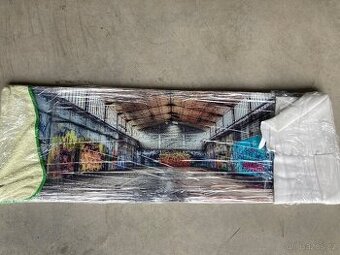 Obraz na skle street/ tovární hala
