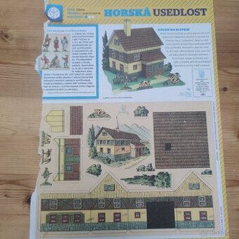 Papírový model – Horská usedlost z časopisu ABC