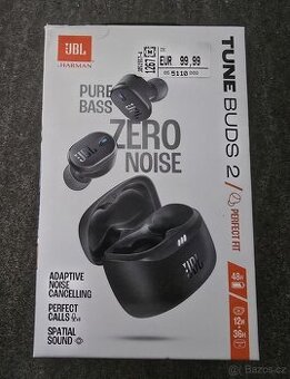 JBL Tune Buds 2 bezdrátová sluchátka černá