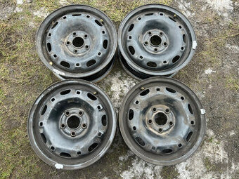 4 ks plechových disků VW, Škoda 14" 5x100 5J et35 - 1
