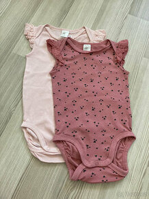 2x body tílko H&M, v. 74 NOVÉ - 1