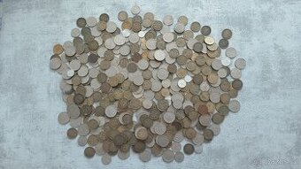 2kg československé mince, 445ks konvolut minci, jen česk
