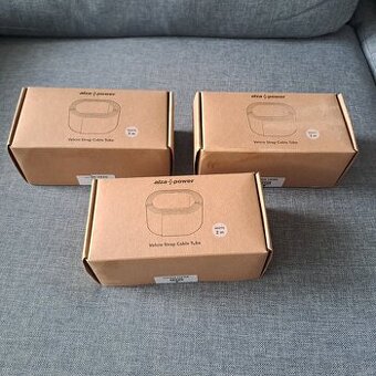 AlzaPower Velcrostrap+ Cable Tube 2m bílá - nová