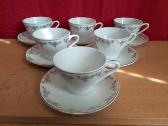 PĚKNÝ STARÝ PORCELÁNOVÝ KÁVOVÝ SERVIS - CHINA