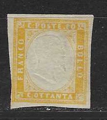 Známky Itálských států - Sardinie - Mi: 14  (r.1862)