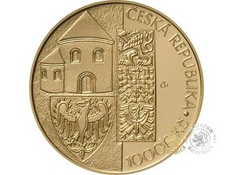 Prodám pamětní zlatou minci 10 000 Kč sv. Václav - proof