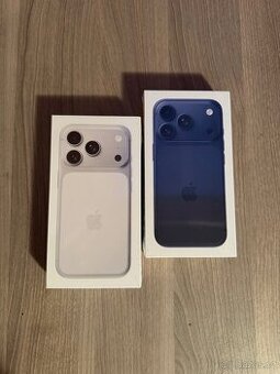 Nový Apple iPhone 17 Pro 512gb Deep blue a Silver