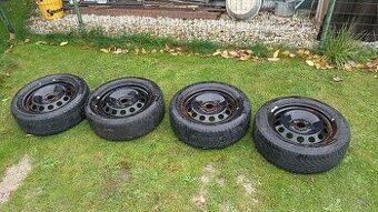 Škoda Octavia 2 plechové disky zimní 205/55 R16 5x112