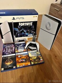 Playstation 5 slim s mechaniku 1TB a pět her