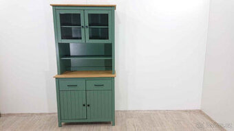 Zelená dřevěná kredenc Miranda Marckeric