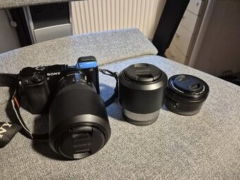 SONY A6000 (alpha) + 3x originální objektiv Sony