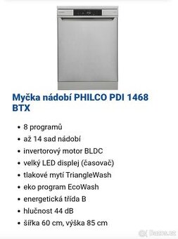 Mycka philco v záruce