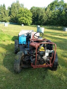 Malotraktor domácí výroby vč vozíku