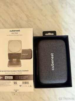 Bezdrátová nabíječka Cubenest SQ312S Pro 3v1, Qi2 pro Samsun