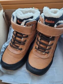 Klučičí zimní teplé kotníkové boty vel. 28