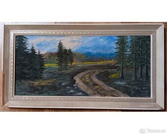 Obraz lesní kraliny - signováno