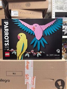 Lego Art 31211 Kolekce zvířat papouška Ary