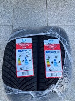 195/55/16 Celoroční pneumatiky 2 kusy