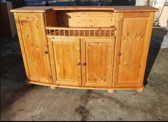 Masivní komoda (borovice) 174×45 výška 110 cm