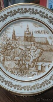 Vintage porcelánový talíř  Praha